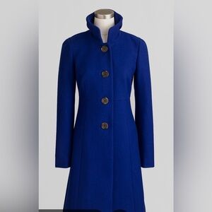 J. Crew Women's Blue Uptown Coat